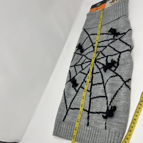 Halloween Pom Pom Spider Dog Sweater Hyde & EEK! Medium Up To 40 Lbs Stretchy - Picture 5 of 6